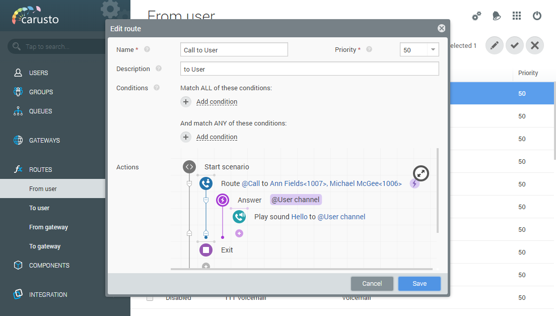 route user with event  image